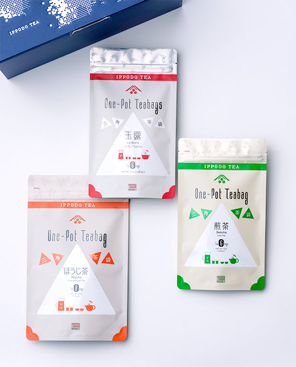 三角茶袋3種セット(玉露・煎茶・ほうじ茶)