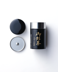 玉露 天下一・煎茶 嘉木　錻力製茶筒(中)特製箱入