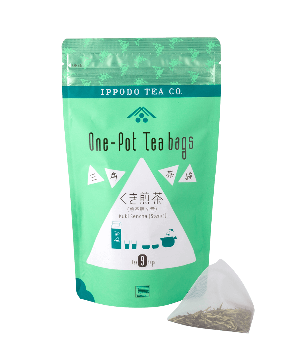 三角茶袋 くき煎茶(煎茶雁ヶ音)9袋入