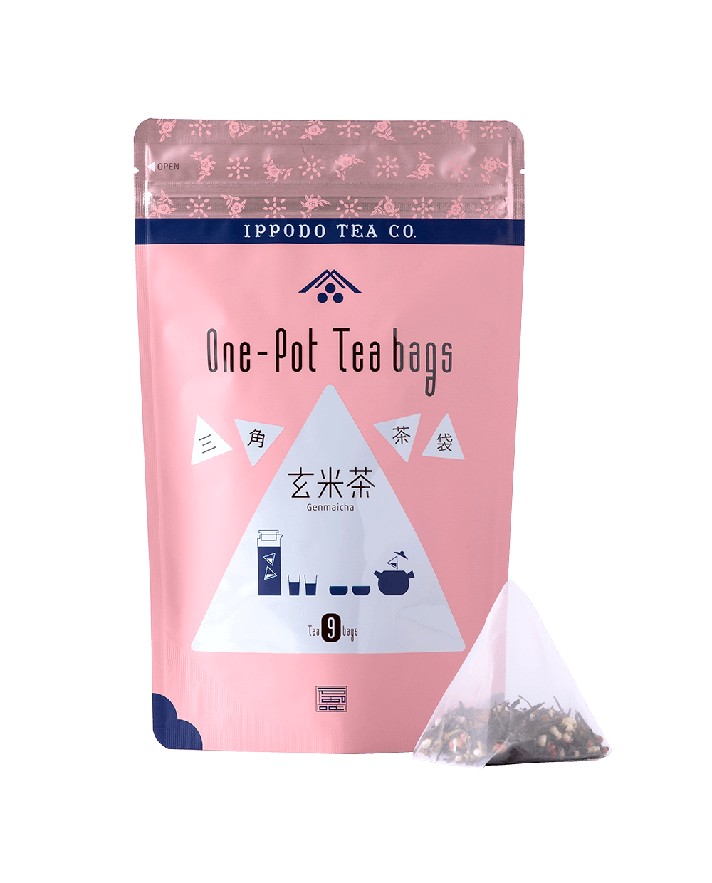 三角茶袋玄米茶9袋入