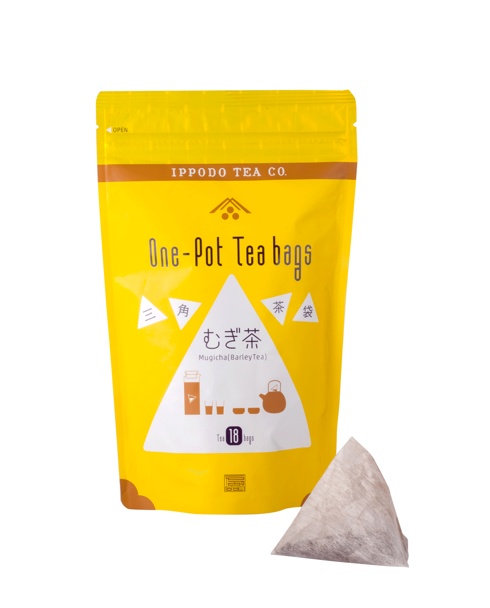 三角茶袋むぎ茶18袋入