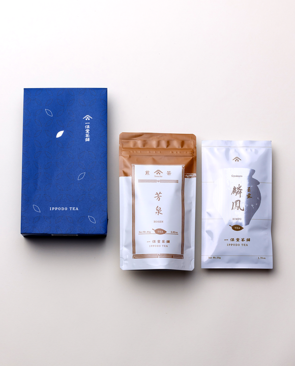 玉露 麟鳳50g袋・煎茶 芳泉80g袋 ギフト袋入