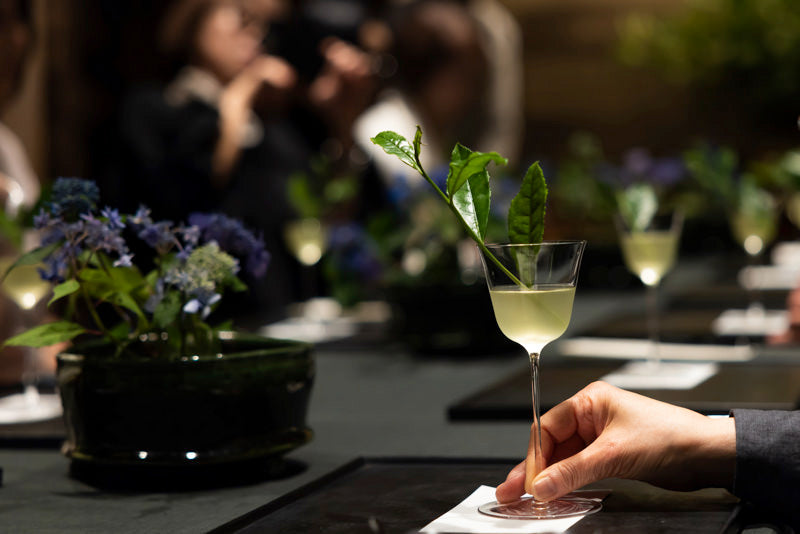 「お茶のある暮らし」イベントのテーブル